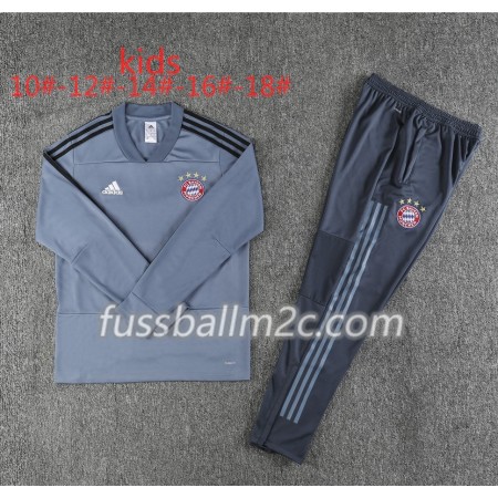 FC Bayern München Kinder Sweatshirts Anzüge Grau 2018-2019